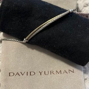 David Yurman Crossover bar necklace